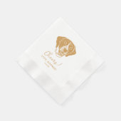Pointer Dog Personalisiert Cheers Serviette (Ecke)