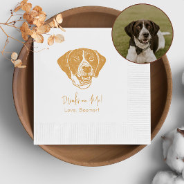 Pointer Dog Personalisiert trinken Serviette