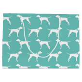 Pointer Dog Puppy English Setter Große Geschenktüte (Rückseite)