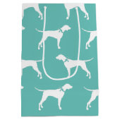 Pointer Dog Puppy English Setter Mittlere Geschenktüte (Rückseite)