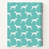 Pointer Dog Puppy English Setter Notizblock (Rückseite)