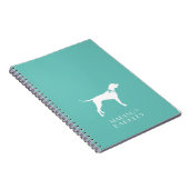 Pointer Dog Puppy English Setter Notizblock (Rechte Seite)