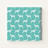 Pointer Dog Puppy English Setter Notizblock (Rückseite)