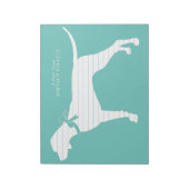 Pointer Dog Puppy English Setter Notizblock (Rotiert)