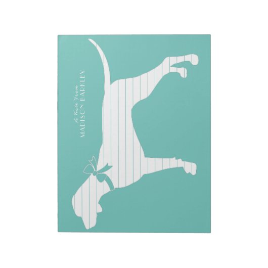 Pointer Dog Puppy English Setter Notizblock (Rotiert)