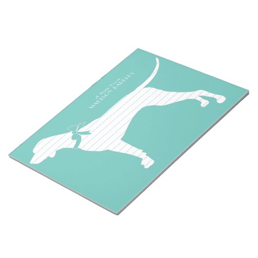 Pointer Dog Puppy English Setter Notizblock (angewinkelt)