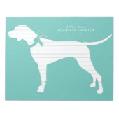 Pointer Dog Puppy English Setter Notizblock (Vorderseite)