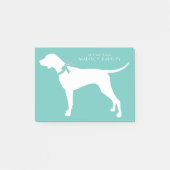 Pointer Dog Puppy English Setter Post-it Klebezettel (Vorderseite)