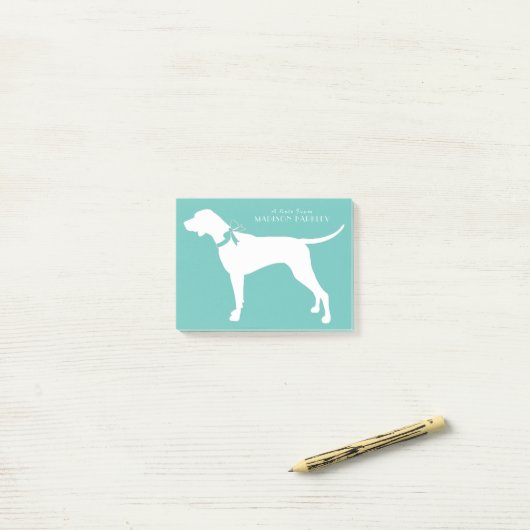 Pointer Dog Puppy English Setter Post-it Klebezettel (Auf Schreibtisch)
