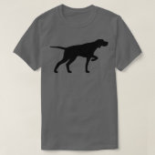 Pointer Dog Silhouetten T-Shirt (Design vorne)