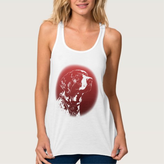 Pointer Dog Tank Top Shirt Frauenhund Lover Shirt (Vorderseite)