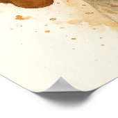 Pointer Dog Watercolor Portrait Poster (Ecke)