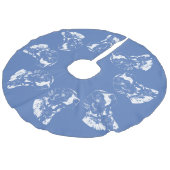 Pointer Dog Weihnachtsbaum Rock Dog Tree Skirts Leinenimitat Weihnachtsbaumdecke (Schrägansicht)