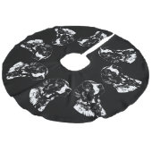 Pointer Dog Weihnachtsbaum Rock Dog Tree Skirts Leinenimitat Weihnachtsbaumdecke (Schrägansicht)