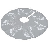 Pointer Dog Weihnachtsbaum Rock Dog Tree Skirts Leinenimitat Weihnachtsbaumdecke (Schrägansicht)