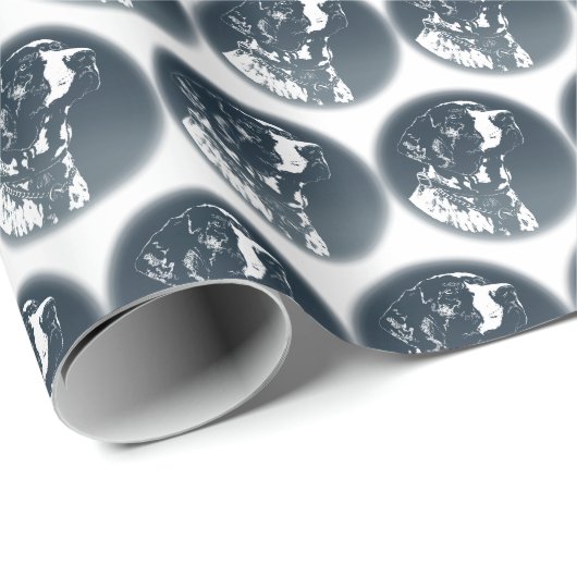 Pointer Dog Wrapping Paper Sporting Hunde Geschenk Geschenkpapier (Rolleneckpunkt)