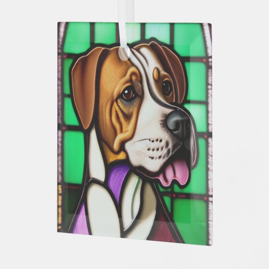 Pointer "Festes Glas" Ornament Aus Glas (Vorderseite links)