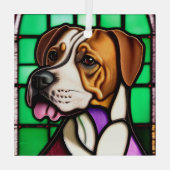 Pointer "Festes Glas" Ornament Aus Glas (Rückseite)