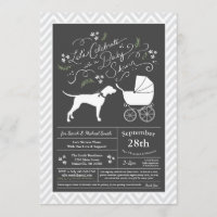 Pointer Hund Babydusche neutral
