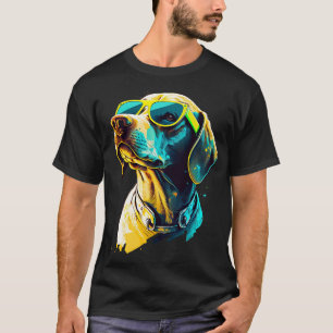 Pointer-Hund mit Sonnenbrille T-Shirt