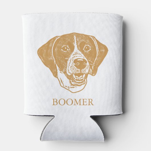 Pointer Hund Personalisiert Zeichnend Hand Dosenkühler (Rückseite)