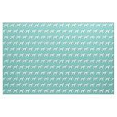 Pointer Hund Silhouette Haustier Aquamarin Stoff (Fat Quarter (45,7 x 55,9 cm))