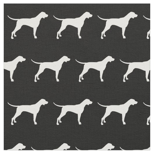 Pointer Hund Silhouette Haustier Stoff (Nahaufnahme)