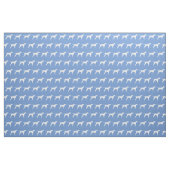 Pointer Hund Silhouette Pet Light Blue Stoff (Fat Quarter (45,7 x 55,9 cm))