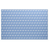 Pointer Hund Silhouette Pet Light Blue Stoff (Fat Quarter (45,7 x 55,9 cm))