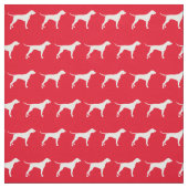 Pointer Hund Silhouette Pet Red Stoff (Muster)