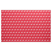 Pointer Hund Silhouette Pet Red Stoff (Fat Quarter (45,7 x 55,9 cm))