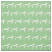 Pointer Hund Silhouette Pet Sage Green Stoff (Muster)