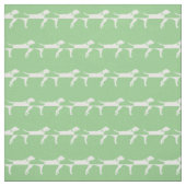 Pointer Hund Silhouette Pet Sage Green Stoff (Muster)