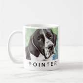 Pointer-Hund-Tassen Kaffeetasse (Links)