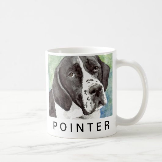 Pointer-Hund-Tassen Kaffeetasse (Rechts)