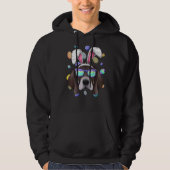 Pointer Oaster Bunny Oars Hunde Ostereier Jagen Hoodie (Vorderseite)
