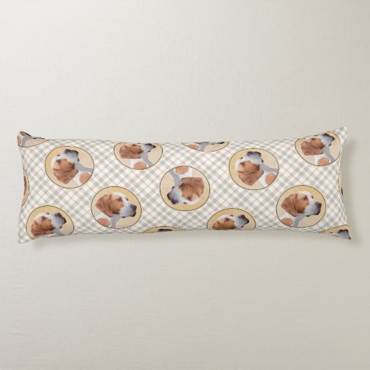 Pointer Painting English Niedlich Original Pet Dog Seitenschläferkissen (Rückseite)