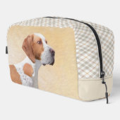 Pointer Painting English Niedlich Original Pet Dog Waschbeutel (Rechte Ecke)