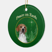 Pointer Peace Keramik Ornament (Links)