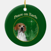 Pointer Peace Keramik Ornament (Hinten)