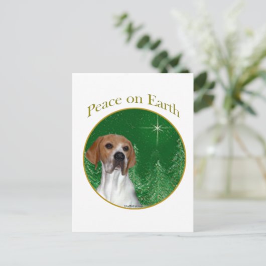 Pointer Peace Postkarte (Stehend Vorderseite)