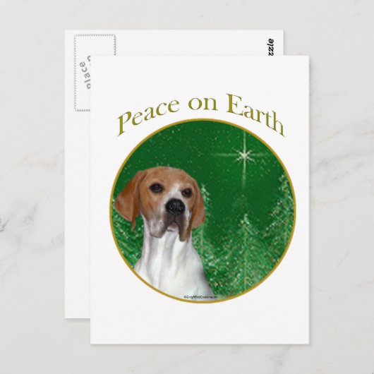 Pointer Peace Postkarte (Vorne/Hinten)