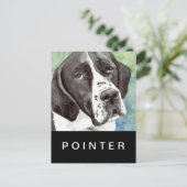 Pointer Post Cards Postkarte (Stehend Vorderseite)