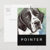 Pointer Post Cards Postkarte (Vorne/Hinten)