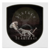 Pointer Poster vom Deutschen Drahthaar (Vorderseite)