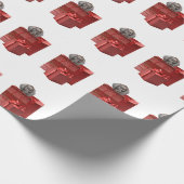 Pointer Puppy Christmas Geschenk Geschenkpapier (Ecke)