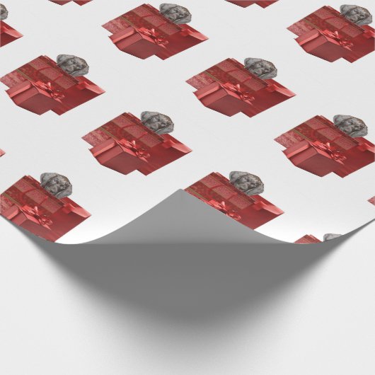 Pointer Puppy Christmas Geschenk Geschenkpapier (Ecke)