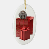 Pointer Puppy Christmas Geschenk Keramik Ornament (Rechts)