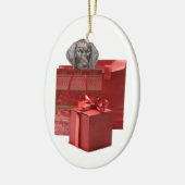 Pointer Puppy Christmas Geschenk Keramik Ornament (Links)