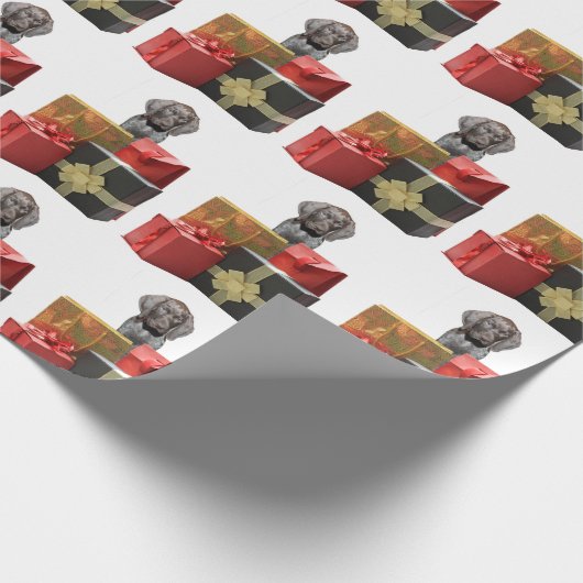 Pointer Puppy Christmas Geschenke Geschenkpapier (Ecke)